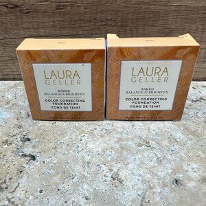 2X LAURA GELLER Baked Balance-n-Brighten Color Correcting Foundation Fair 9G NIB